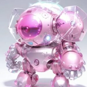 Space robot pink